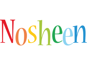 Nosheen birthday logo