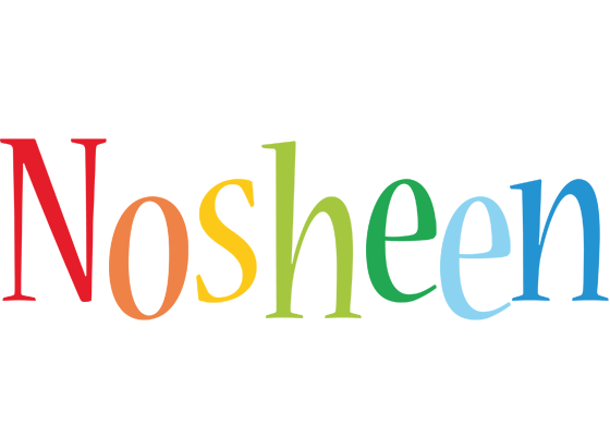 Nosheen birthday logo