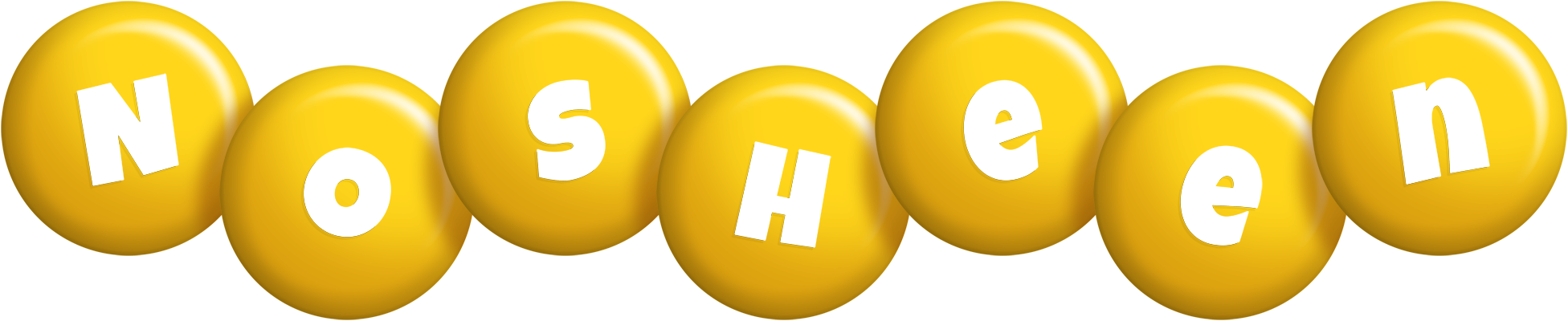 Nosheen candy-yellow logo