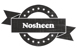 Nosheen grunge logo