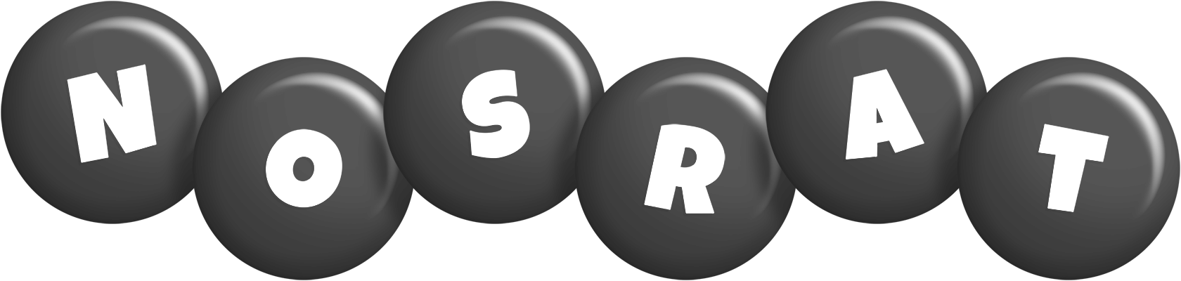 Nosrat candy-black logo