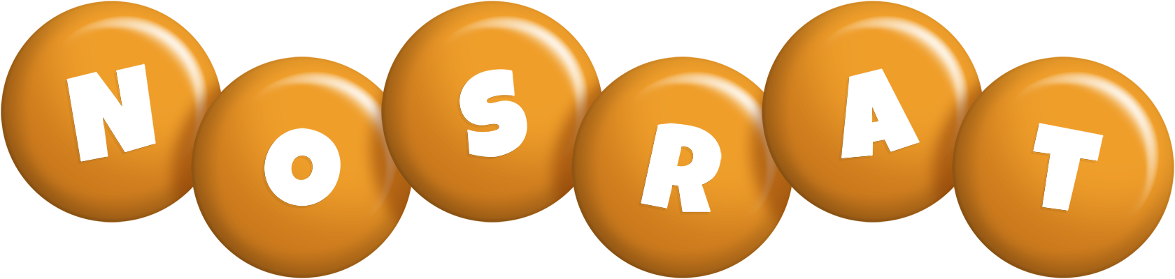 Nosrat candy-orange logo