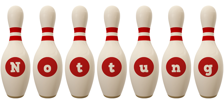 Nottung bowling-pin logo