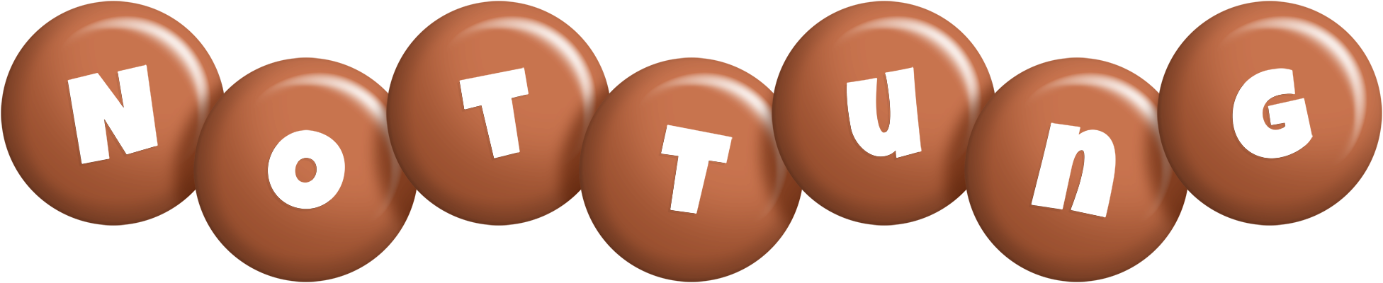Nottung candy-brown logo