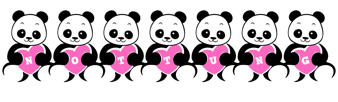 Nottung love-panda logo