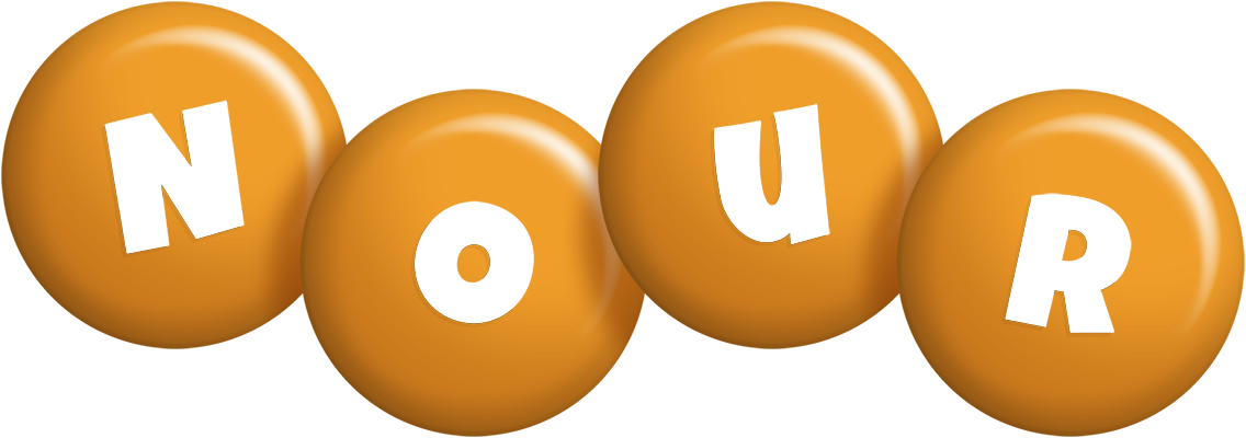 Nour candy-orange logo
