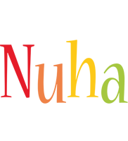 Nuha birthday logo