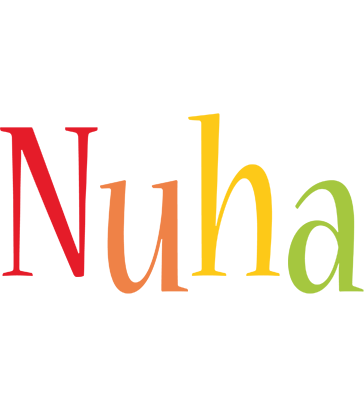 Nuha birthday logo