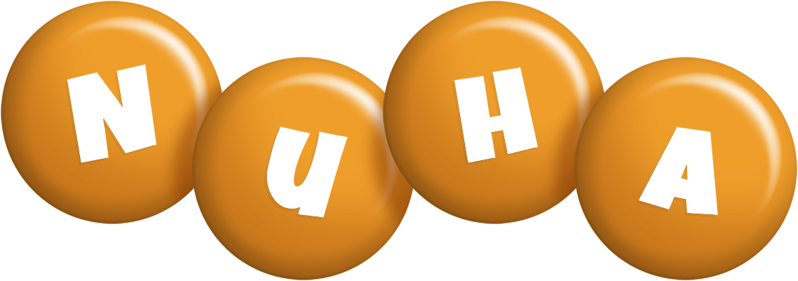 Nuha candy-orange logo