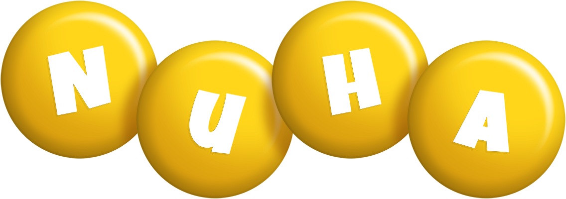 Nuha candy-yellow logo