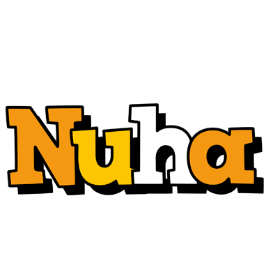 Nuha cartoon logo