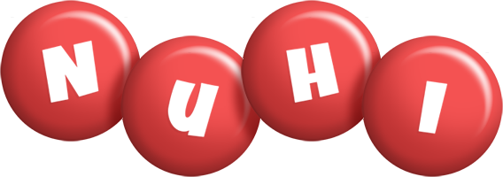 Nuhi candy-red logo