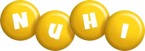 Nuhi candy-yellow logo