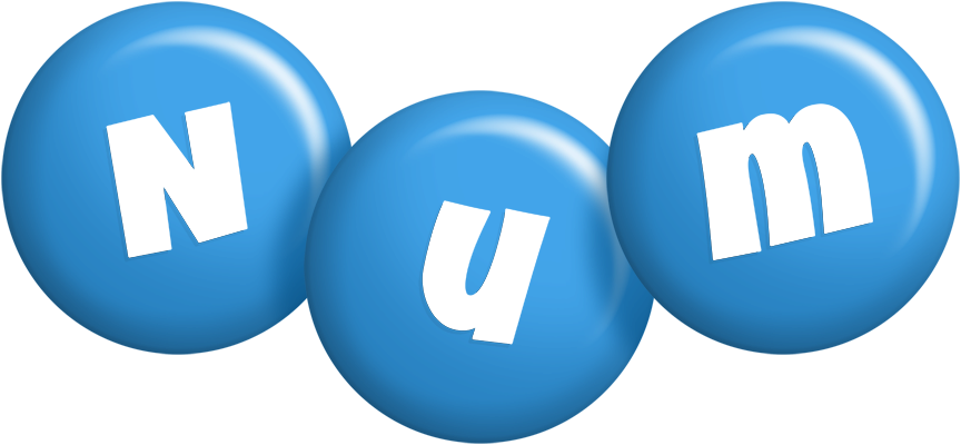Num candy-blue logo