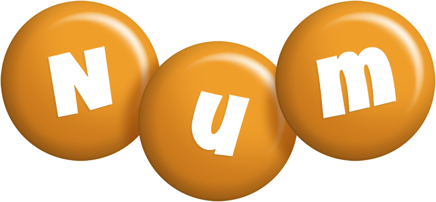 Num candy-orange logo