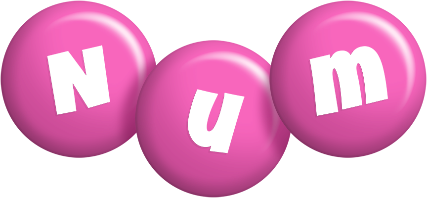 Num candy-pink logo