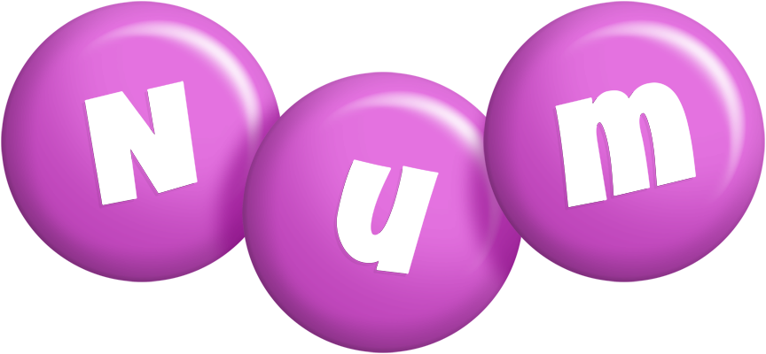 Num candy-purple logo