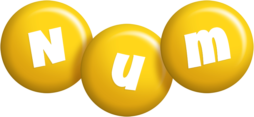 Num candy-yellow logo