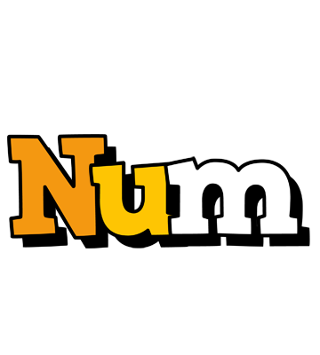 Num cartoon logo