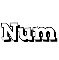 Num snowing logo