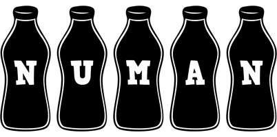 Numan bottle logo