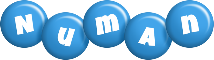 Numan candy-blue logo