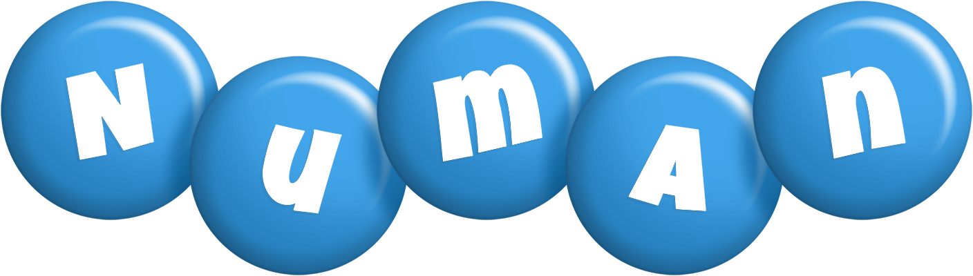 Numan candy-blue logo