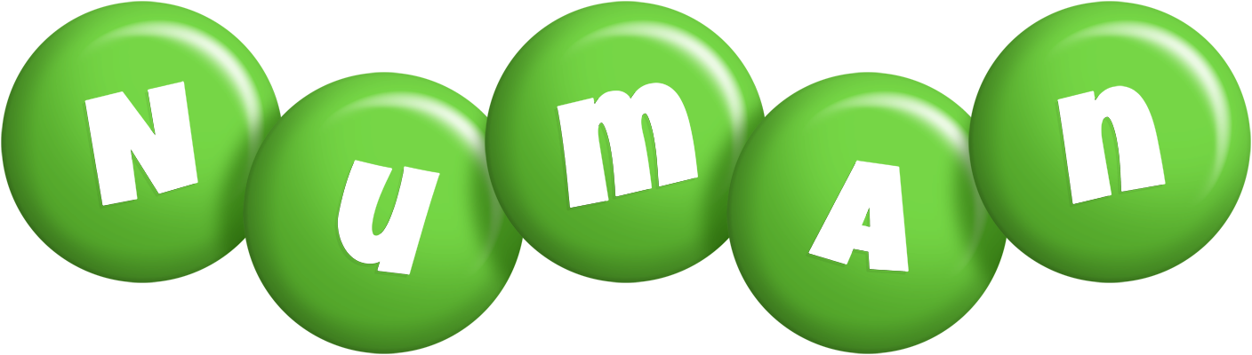 Numan candy-green logo
