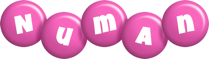Numan candy-pink logo