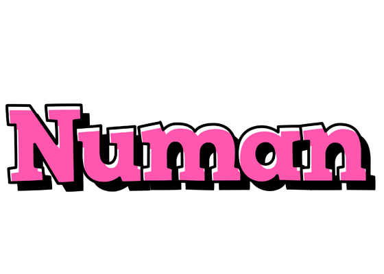 Numan girlish logo