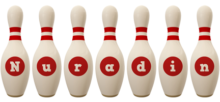 Nuradin bowling-pin logo