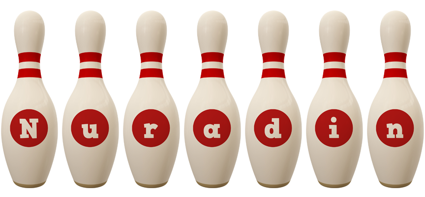 Nuradin bowling-pin logo