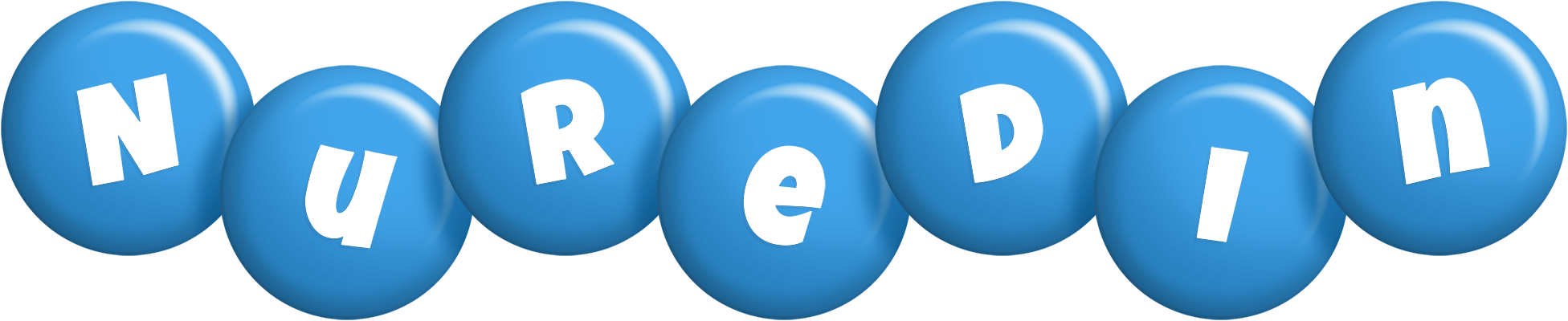 Nuredin candy-blue logo