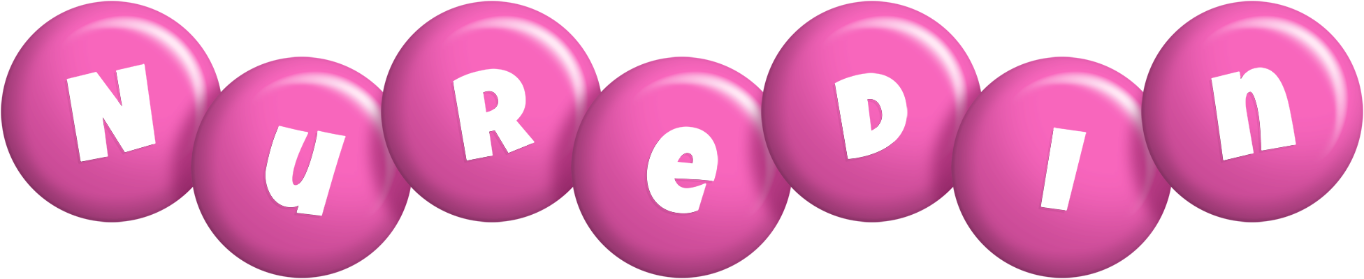 Nuredin candy-pink logo