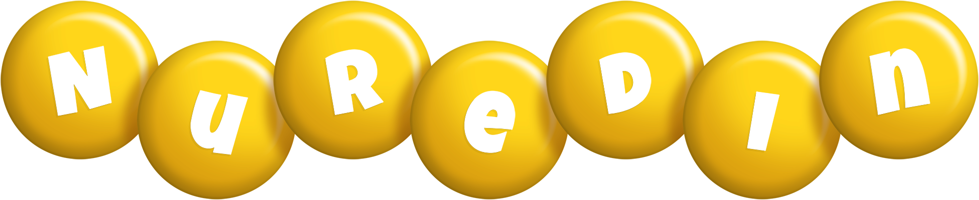Nuredin candy-yellow logo
