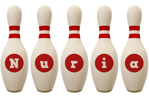 Nuria bowling-pin logo