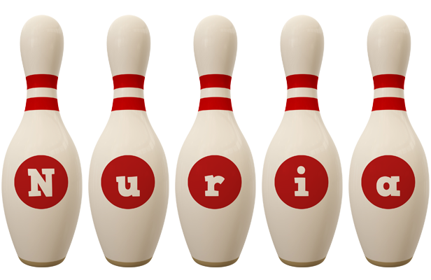 Nuria bowling-pin logo