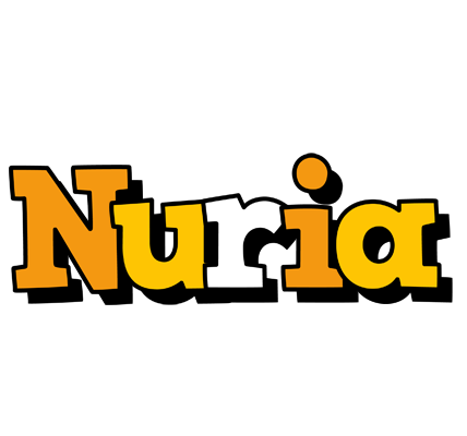 Nuria cartoon logo