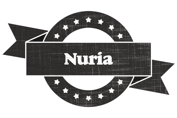 Nuria grunge logo