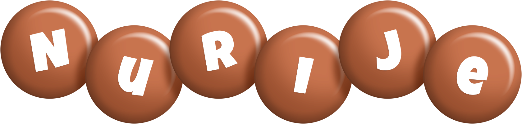 Nurije candy-brown logo