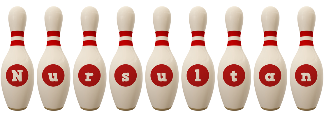 Nursultan bowling-pin logo