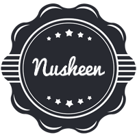 Nusheen badge logo