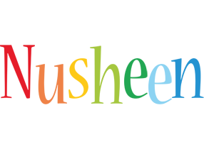 Nusheen birthday logo