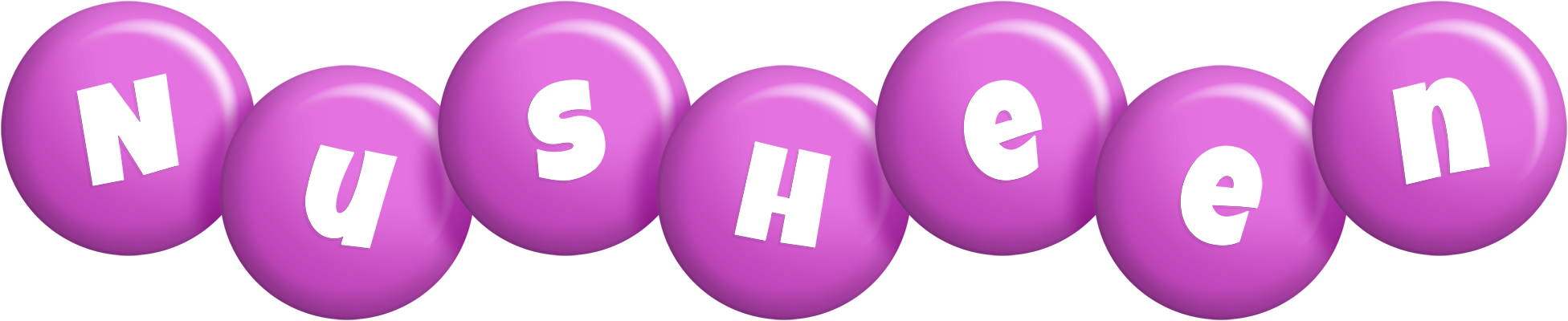 Nusheen candy-purple logo