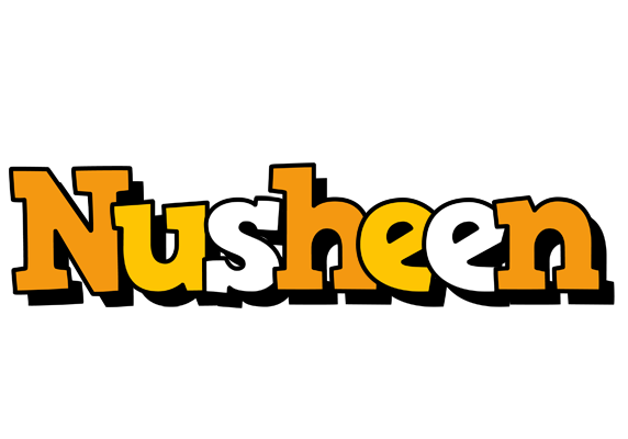 Nusheen cartoon logo