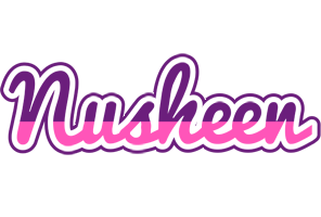 Nusheen cheerful logo