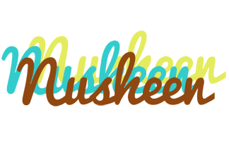 Nusheen cupcake logo