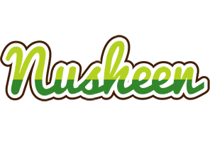 Nusheen golfing logo