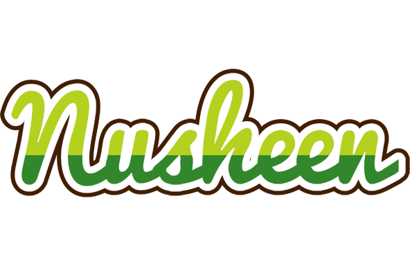 Nusheen golfing logo