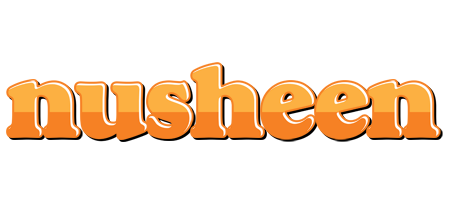 Nusheen orange logo